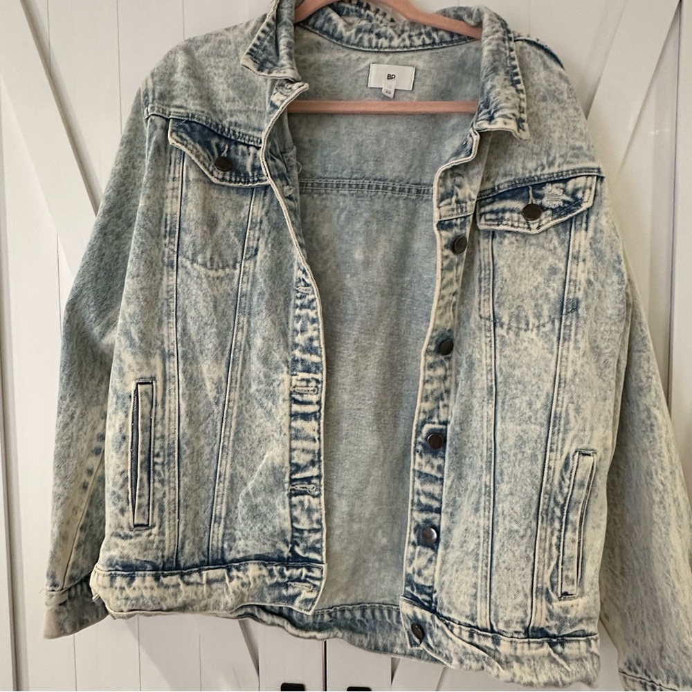 acid wash denim jacket